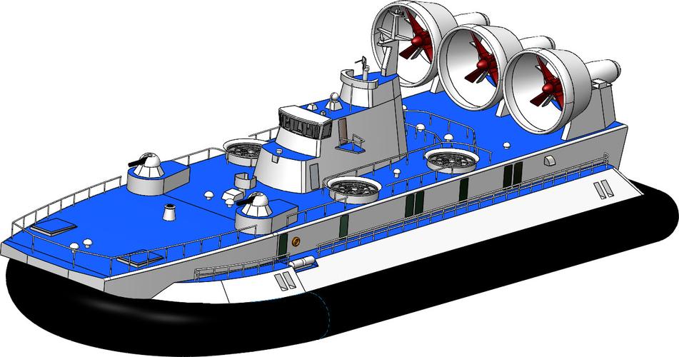 俄羅斯的“野牛”氣墊船 船舶設(shè)計的杰作（SW2016含所有特征）